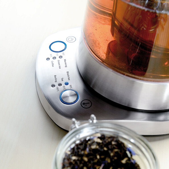 Bouilloire et théière 2 en 1 1500 W à 6 niveaux de température