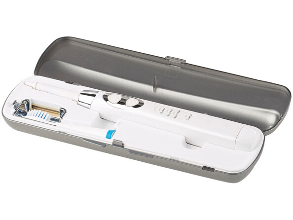 brosse a dents electrique de voyage newgen szb352 avec etui chargeur USB et sterilisateur uv de brossette