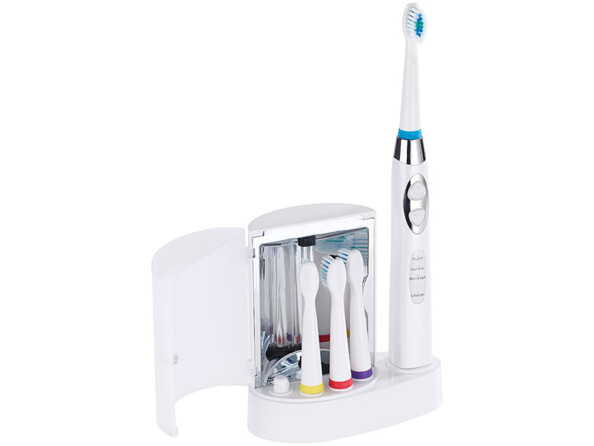 Brosse à dents électrique sonique avec chargeur et stérilisateur UV SZB-352.