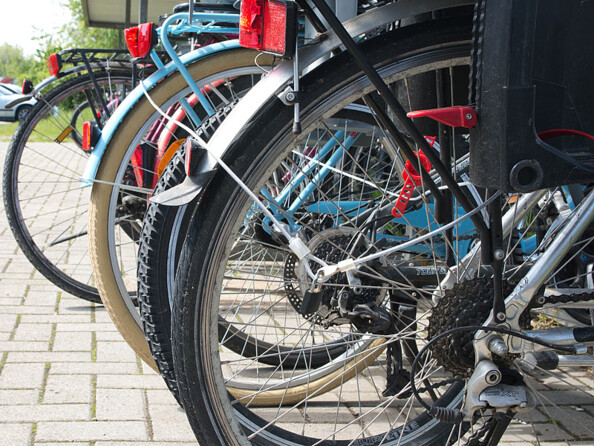 Câble en acier gainé de 3 m utilisé sur un velo