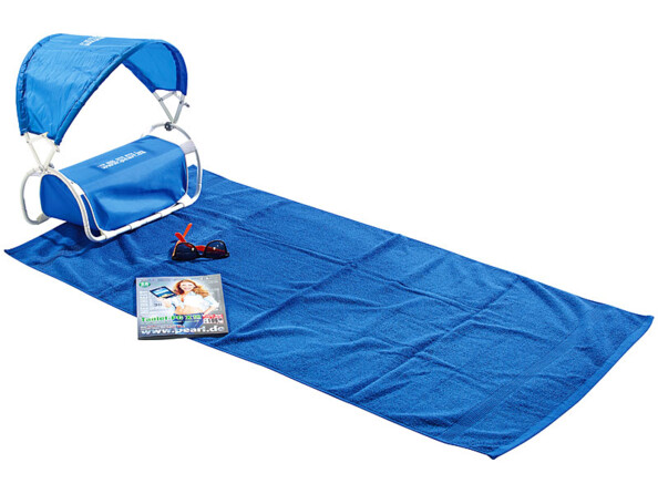 Coussin de nuque avec protection solaire pour la plage et l'extérieur