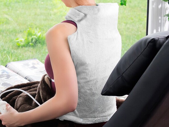 Coussin plat chauffant pour nuque et dos