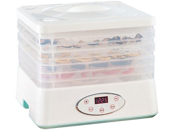 Déshydrateur 250 W avec 5 plateaux et minuteur 24 h DH-100