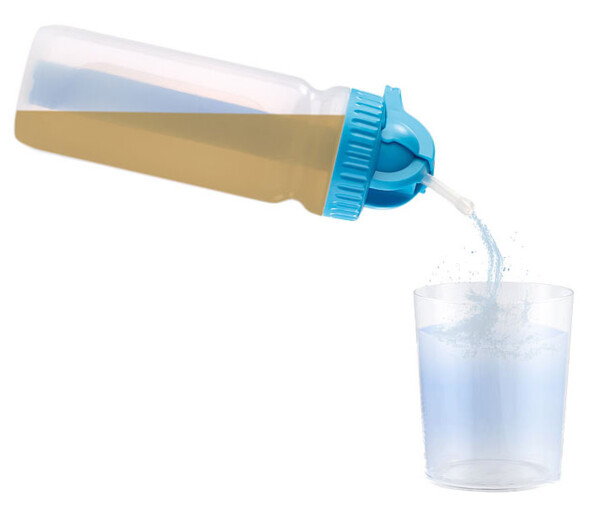 gourde en plastique avec paille depliable et filtre a bacteries amovible remplacable