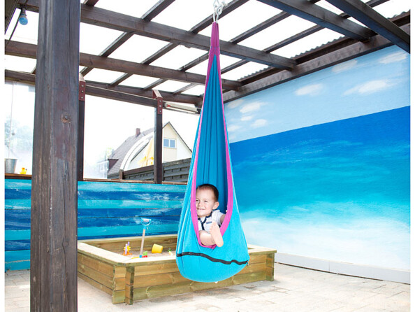 Grotte suspendue robuste pour enfants avec coussin moelleux