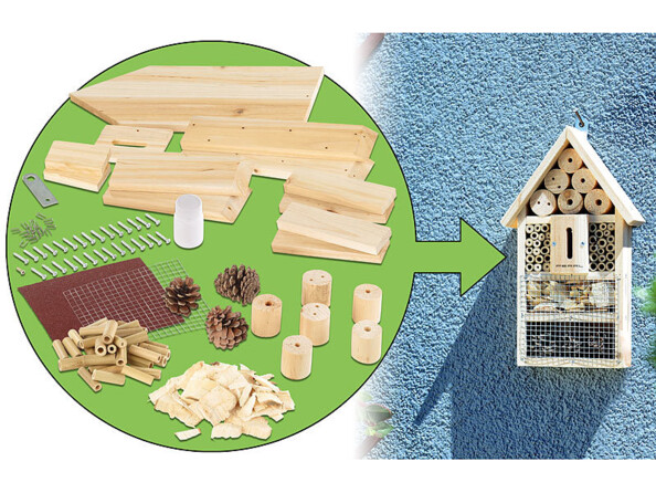 Hôtel à insectes en kit à monter soi-même - Vue complète