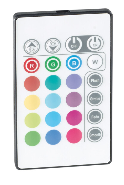 telecommande pour choix des couleurs pour kit d'éclairage led multicolore pour vitrine en verre