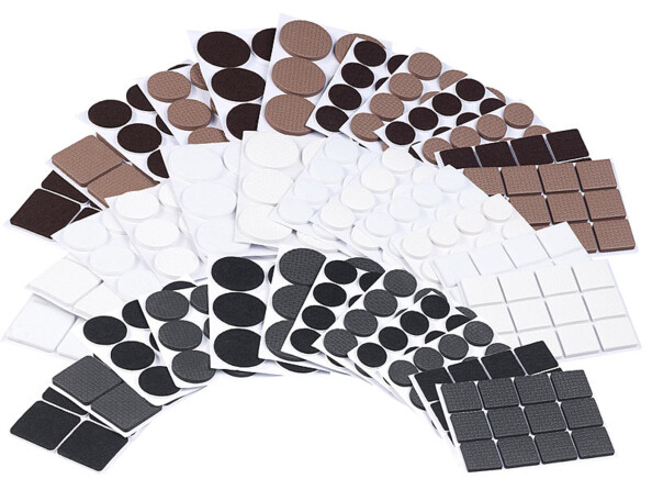 330 patins autocollants pour meubles - 3 couleurs