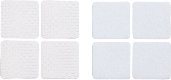 110 patins autocollants pour meubles - Blanc