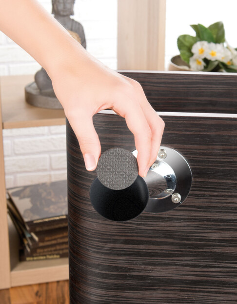 110 patins autocollants pour meubles - Noir