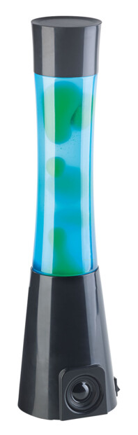 Lampe à lave avec haut-parleur et bluetooth - Vert / Bleu