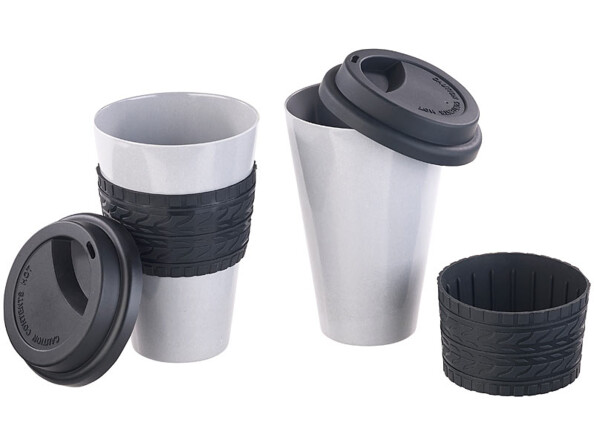 gobelets thermo avec bec pour café et thé en bambou