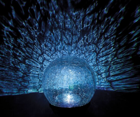 Lot de 2 lampes solaires à LED changeante - 27 cm