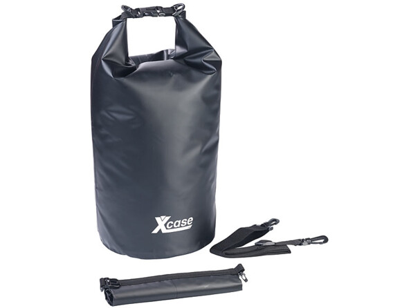 Lot de 3 sacs polochons étanches – 5/10/20 litres - noir