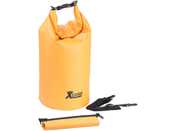 Lot de 3 sacs polochons étanches – 5/10/20 litres - orange