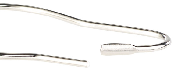 Pack de 12 anneaux en acier avec système de billes pour rideau de douche