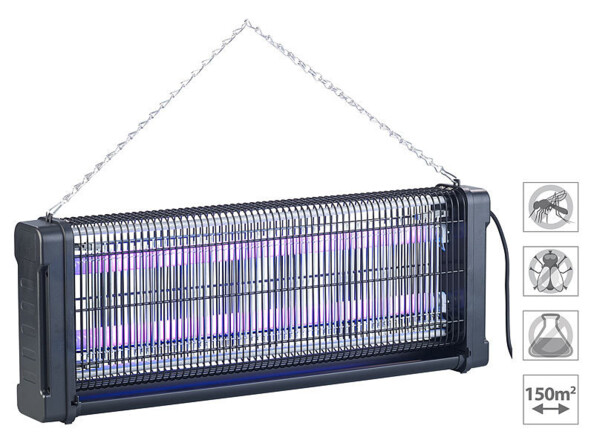 Piège à insectes 4000 V avec tubes UV interchangeables IV-649 Lunartec