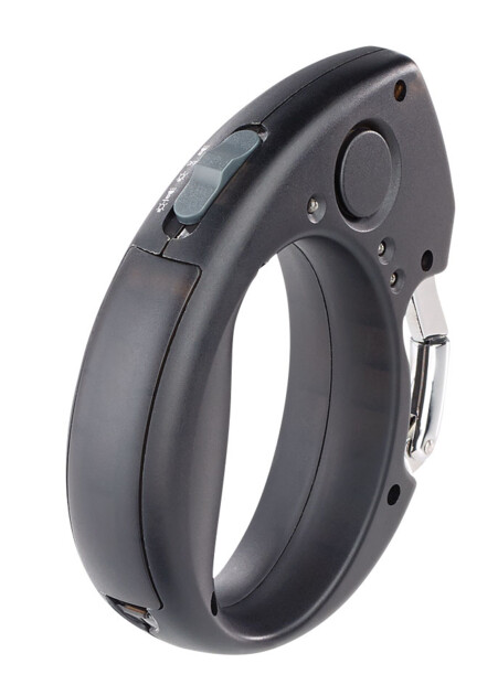 Poignée pour laisse de chien avec lampe LED et alarme