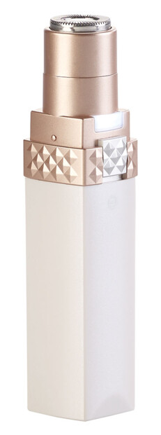 Rasoir électrique pour femme design rouge à lèvres, avec éclairage LED