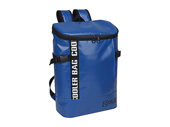 Sac à dos isotherme en toile de bâche bleu, par XCase.