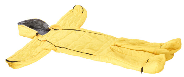 petite fille dans sac de couchage avec bras jambes capuche semptec