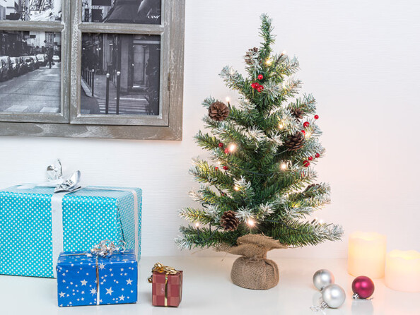 Sapin artificiel 60 cm mise en situation