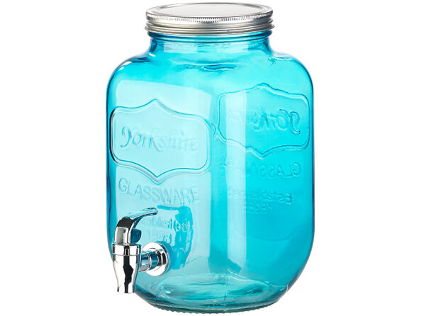 Service rétro 7 pièces avec distributeur de boisson et 6 verres