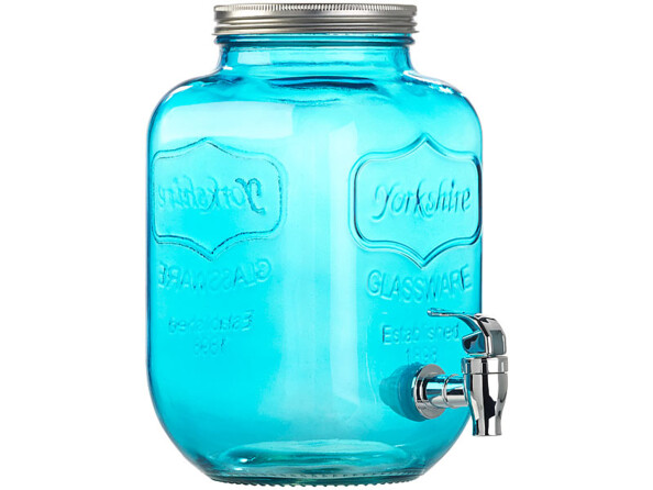 Service rétro 7 pièces avec distributeur de boisson et 6 verres