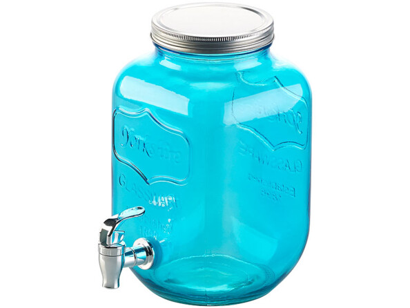 Service rétro 7 pièces avec distributeur de boisson et 6 verres