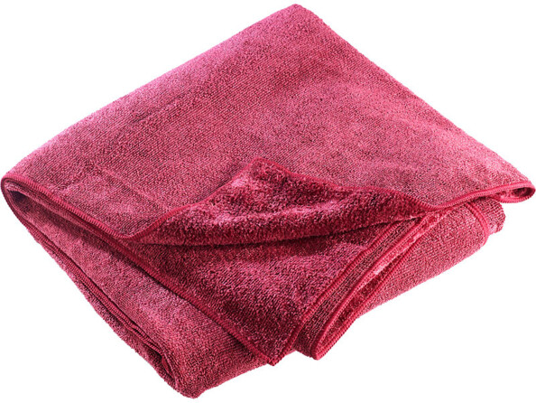 Serviette en microfibres double face 180 x 90 cm - Rouge
