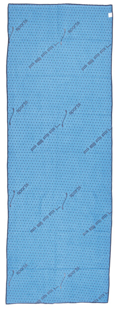serviette de sport hyper absorbante 1,83 cm bleu avec picots anti dérapants idéal salle musculation fitness yoga