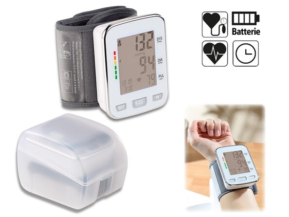 Tensiomètre-bracelet électronique.à 2 x 60 emplacements de mémorisation Newgen Medicals