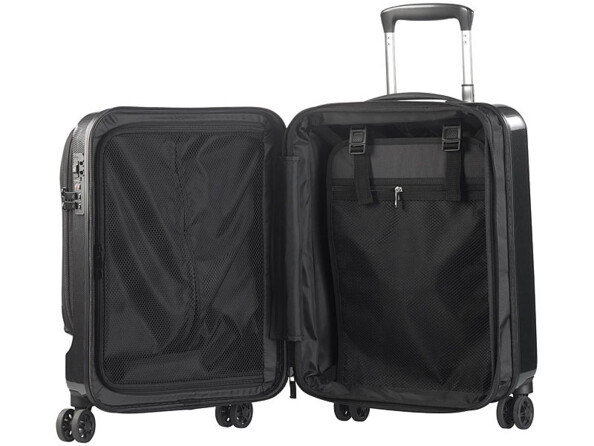 Valise trolley 30 L avec compartiment ordinateur, ports USB et cadenas