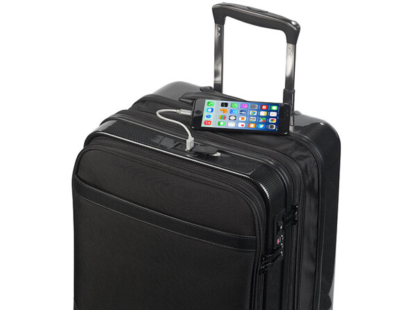 Valise trolley 30 L avec compartiment ordinateur, ports USB et cadenas