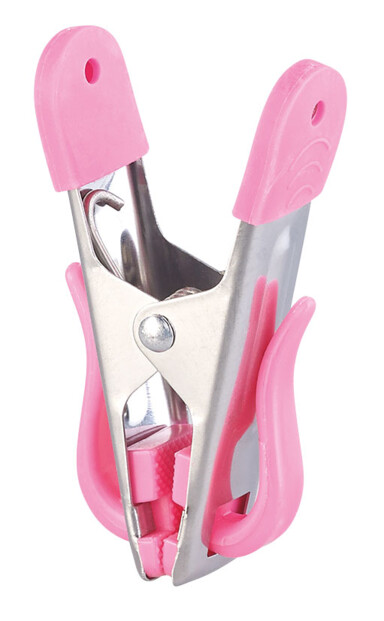 20 pinces à linge avec clips de suspension extérieurs et soft grip, 5 coloris