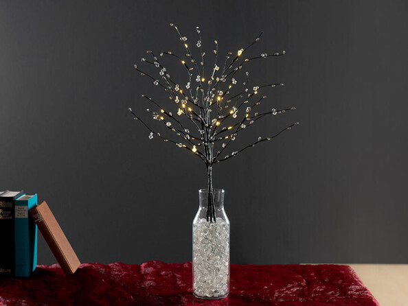 3 branches décoratives lumineuses 24 LED