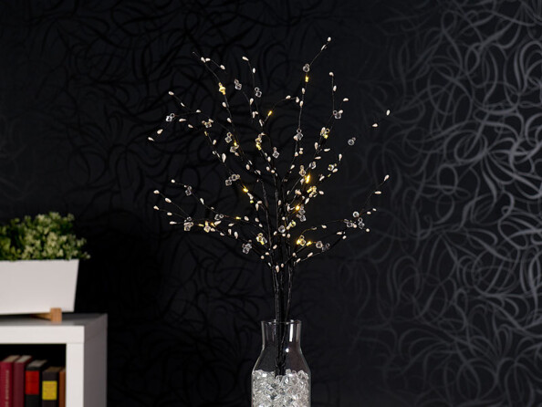 3 branches décoratives lumineuses 24 LED