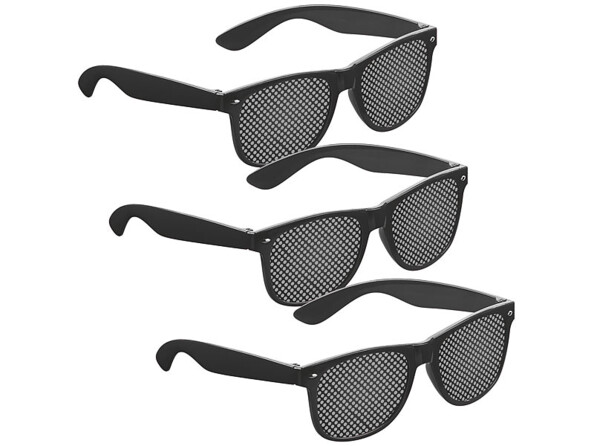 Lot de 3 paires de lunettes à grille de la marque Pearl