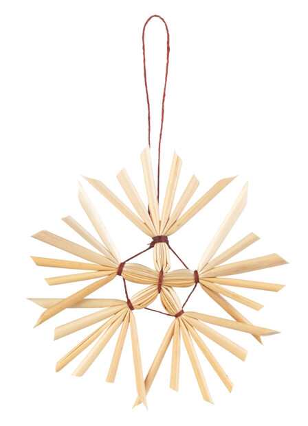 44 décorations de Noël en paille