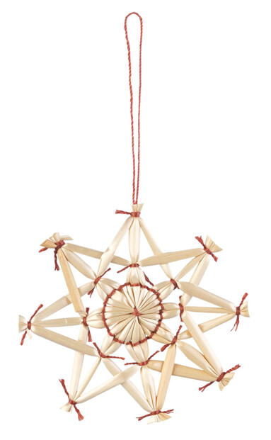 44 décorations de Noël en paille