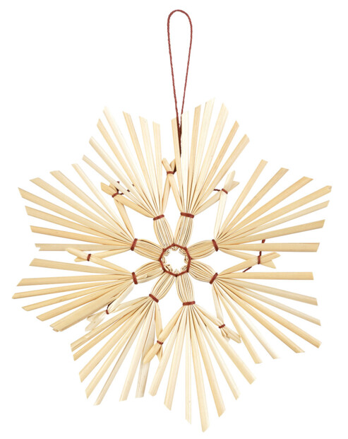 44 décorations de Noël en paille