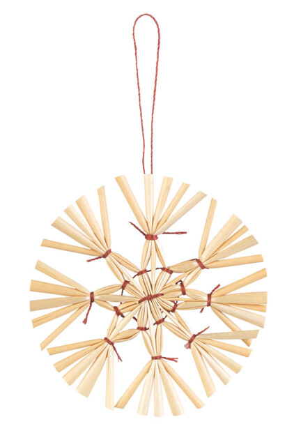 44 décorations de Noël en paille