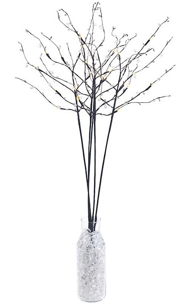 Branche lumineuse Decoris micro-LED blanc chaud 75cm