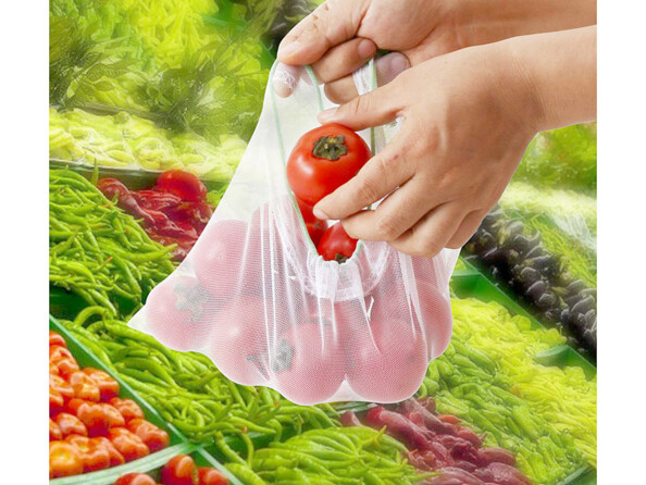 18 sachets pour fruits et légumes en matériaux recyclés