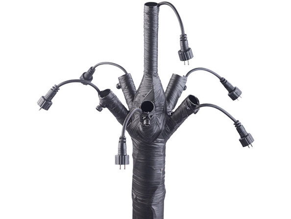 Arbre lumineux 250 cm avec 600 fleurs. Tronc monté