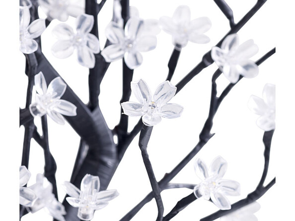 Arbre lumineux 250 cm avec 600 fleurs LED Lunartec.Détail des Fleurs amovibles individuellement