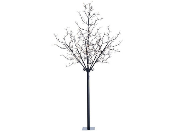 Arbre lumineux 250 cm avec 600 fleurs. Longueur des branches : 105 cm chacune, hauteur totale : 250 cm