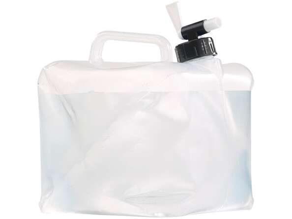 réservoir d'eau potable pliable 5 litres avec robinet de service pour trekking camping