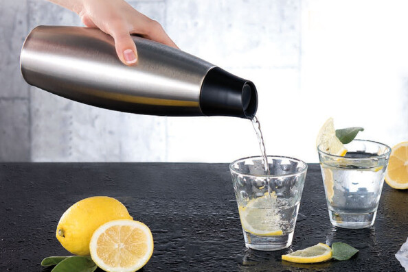 4 bouteilles isothermes design 650 ml en acier inoxydable