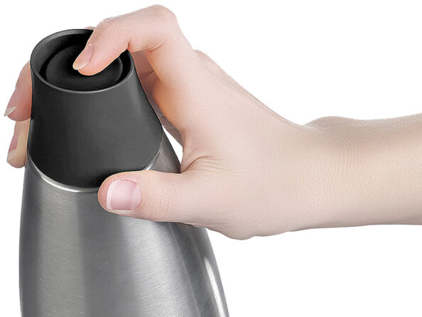 2 bouteilles isothermes design 650 ml en acier inoxydable